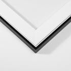 Фоторамка для фото 21×30 см, МДФ, белый с черным, (пластиковый экран) - фото 45423041