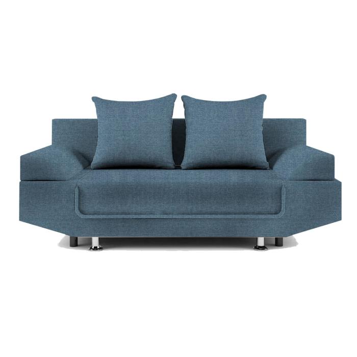 Диван прямой «Анюта», еврокнижка, рогожка, цвет savana plus/arben blue - Фото 1