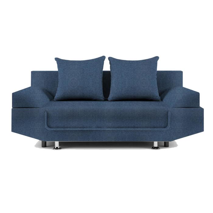 Диван прямой «Анюта», еврокнижка, рогожка, цвет savana plus/arben denim - Фото 1