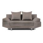 Диван прямой «Анюта», еврокнижка, рогожка, цвет savana plus/arben mocca - Фото 1