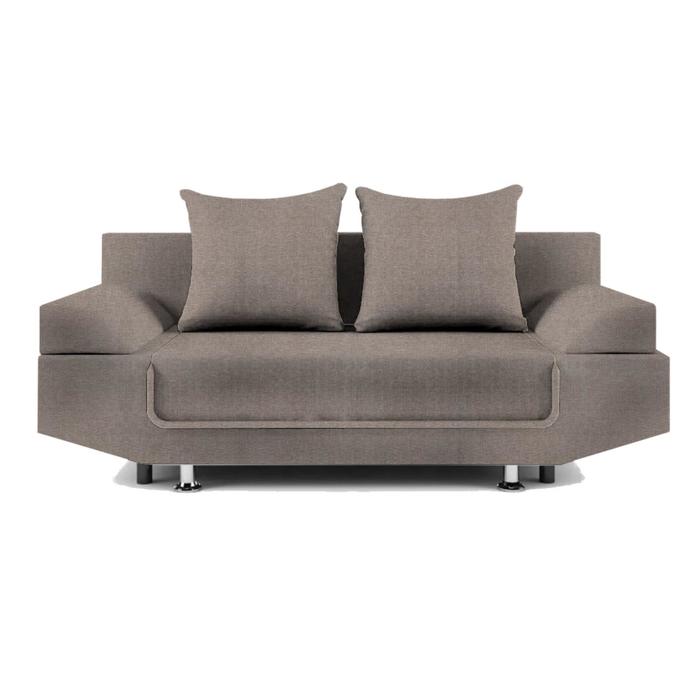 Диван прямой «Анюта», еврокнижка, рогожка, цвет savana plus/arben mocca - Фото 1