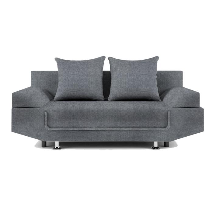 Диван прямой «Анюта», еврокнижка, рогожка, цвет savana plus/arben mouse - Фото 1