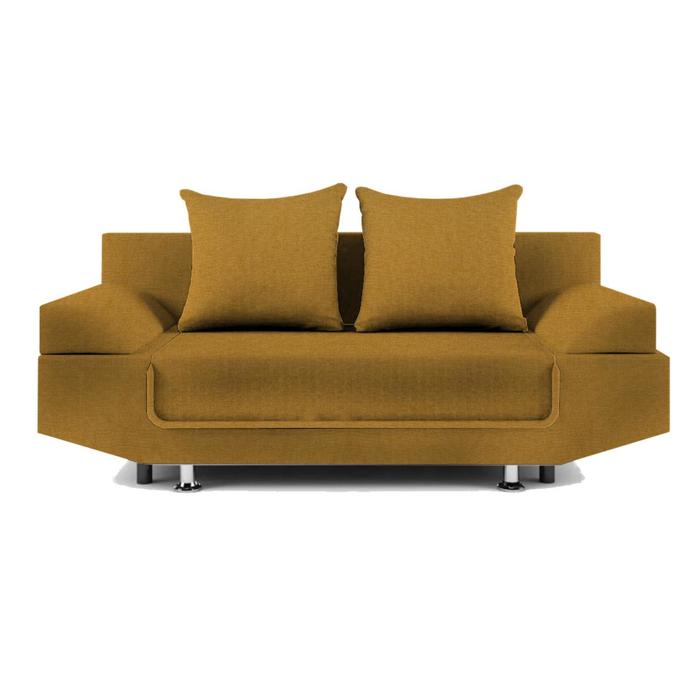 Диван прямой «Анюта», еврокнижка, рогожка, цвет savana plus/arben yellow - Фото 1