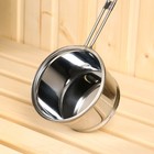 Ковш - черпак для бани и сауны, 400 мл, нержавеющая сталь, деревянная ручка, 46 см, «Добропаровъ» - Фото 3