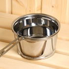 Ковш - черпак для бани и сауны, 400 мл, нержавеющая сталь, деревянная ручка, 46 см, «Добропаровъ» - Фото 7