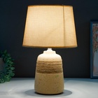 Настольная лампа с абажуром RISALUX, 16351/1, E14, 40 Вт, бежевый, 22×22×37 см - Фото 8