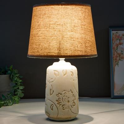 Лампа настольная RISALUX 16352/1, E14, 40 Вт, 22×22×36 см, бело-бежевый