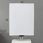 Лампа настольная 16375/1 E27 40Вт бело-серый 16х16х29 см RISALUX - фото 22972509