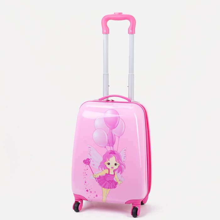 Чемодан детский 27 л (XS) HappyAnt, отдел на молнии, розовый - Фото 1