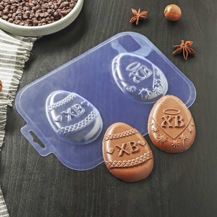 Форма для шоколада и конфет пластиковая «ХВ Дуэт», цвет прозрачный