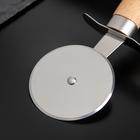 Нож для пиццы и теста Доляна «Древо», 20.5 см, бежевый - Фото 2