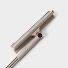 Окномойка со стальной ручкой Доляна, 28×6×115 см, насадка микрофибра - Фото 6