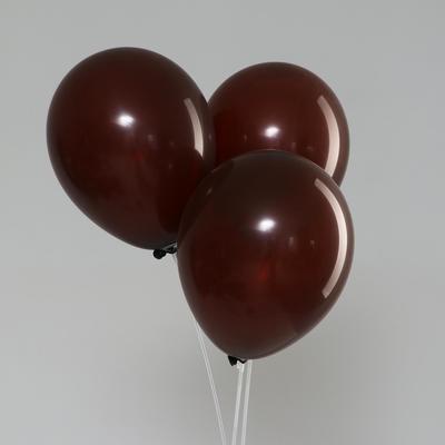 Воздушные шары латексные 12", макарунс, 5 шт., коричневые