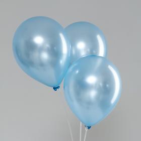 Шар латексный 12", перламутровый, набор 50 шт., цвет голубой 5106308