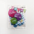 Воздушный шар латексный 12", перламутровый, набор 5 шт., цвет синий (комплект 3 шт) - фото 26631837