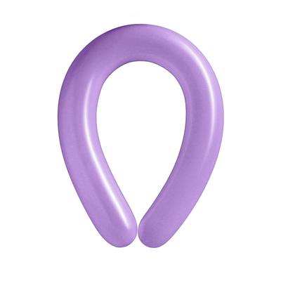 Воздушные шары для моделирования 125 см, d=7.5 см, 100 шт., макарунс, лиловые