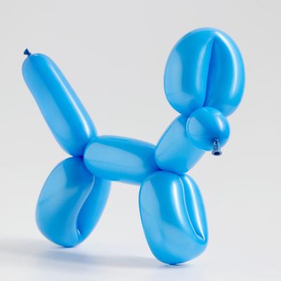 Воздушные шары для моделирования 125 см, d=2.5 см, 100 шт., перламутр, синие