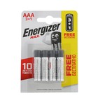 Батарейка алкалиновая Energizer Max +PowerSeal, AAA, LR03-4BL, 1.5В, блистер, 3+1 шт. - Фото 7