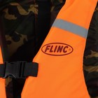 Жилет спасательный Flinc двухсторонний 100 кг (оранжевая основа, камуфляж внутри) - фото 9193832