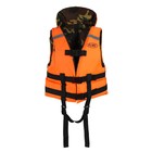 Жилет спасательный Flinc двухсторонний 120 кг (оранжевая основа, камуфляж внутри) - Фото 1