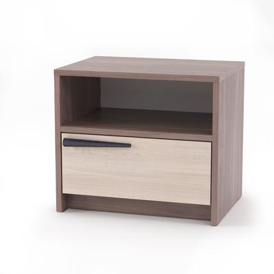 Тумба прикроватная «Оптима», 460×333×400 мм, цвет шимо тёмный/шимо светлый