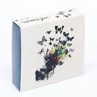 Коробка под 9 конфет с обечайкой " Хорошего дня " с окном 14,5 х 14,5 х 3,5 см (комплект 5 шт) - фото 21233119