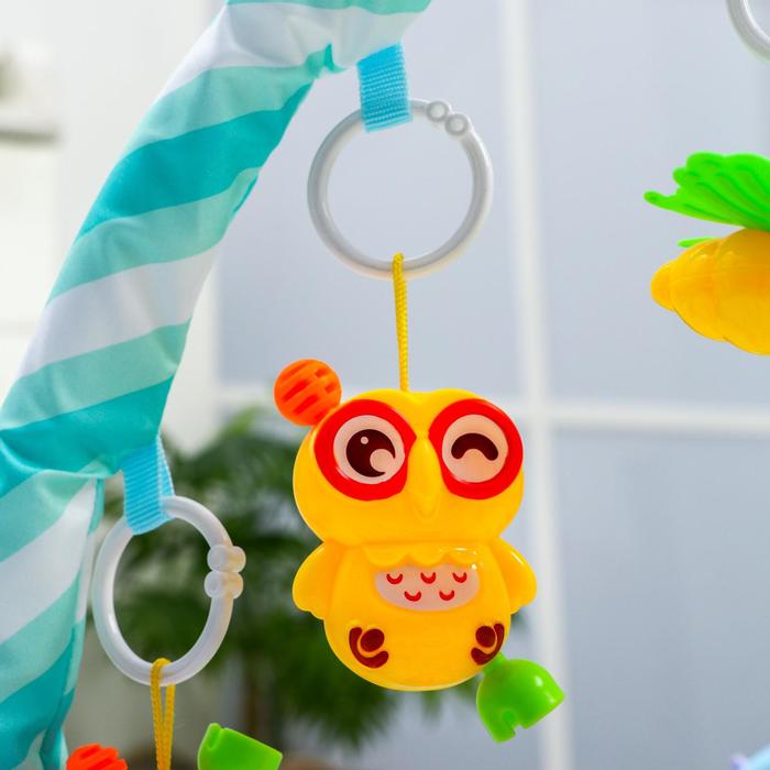 Развивающий коврик «Малыши», с пианино, голубой 49482