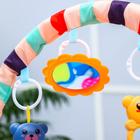 Развивающий музыкальный коврик «Пляж», пианино, 4 игрушки, зеркало, размер 73x48 см - Фото 7