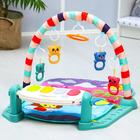 Развивающий музыкальный коврик «Пляж», пианино, 4 игрушки, зеркало, размер 73x48 см - Фото 4