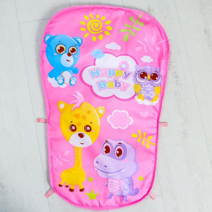 Развивающий коврик «Счастливые малыши», с пианино, розовый 49487