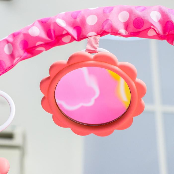 Развивающий коврик «Счастливые малыши», с пианино, розовый 49487