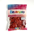 Шар латексный 12" Зеркальный, хром красный, набор 50 шт. - фото 21233410