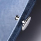 Пуговицы для сужения пояса, 17 мм, 2 шт, цвет серебряный - Фото 6