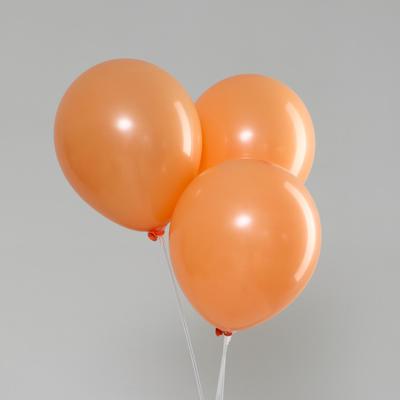 Воздушные шары латексные 10", макарунс, 100 шт., персиковые