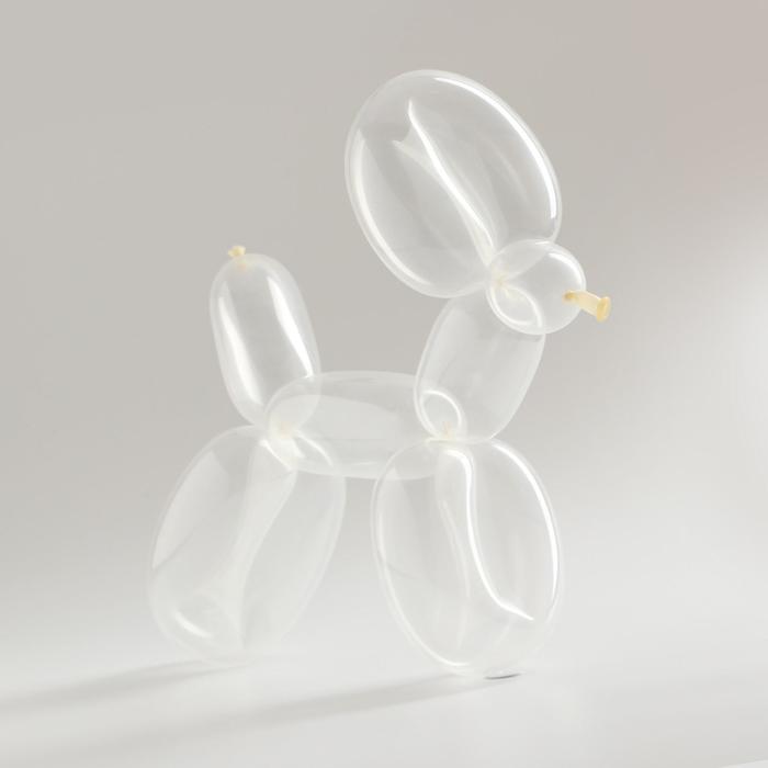 Шар для твистинга латексный 250", макарун, набор 100 шт., цвет прозрачный - Фото 1