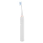 Электрическая зубная щётка Luazon LP-005, вибрационная, 2 насадки, от АКБ, белая - фото 6399547