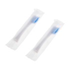 Электрическая зубная щётка Luazon LP-005, вибрационная, 2 насадки, от АКБ, белая - фото 6399550