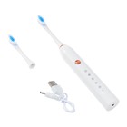 Электрическая зубная щётка Luazon LP-005, вибрационная, 2 насадки, от АКБ, белая - Фото 8