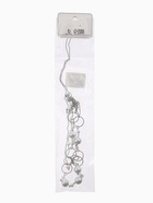 Бусы «Жемчужный мир» кольца с бусинами, белые в серебре, 90 см - Фото 7