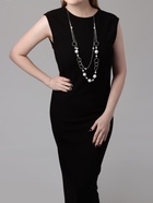 Бусы «Жемчужный мир» кольца с бусинами, белые в серебре, 90 см - Фото 1