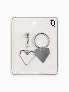 Серьги металл «Сердце» графика, цвет серебро - Фото 4
