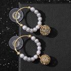 Серьги с жемчугом «Авантюра» шар плетёный, цвет белый в золоте  (артикул 6779445)  большой выбор товаров оптом и в розницу по низким ценам с доставкой