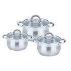 Набор посуды Bekker Premium Bella, 6 предметов: 2.1 л, 2.9 л, 3.9 л - фото 298655028