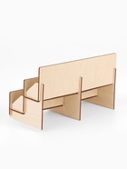 Подставка под открытки 4 ячейки по 10.8 см, 23.5×10.5×12.5 см, толщина 3 мм, бежевая - Фото 6