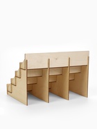 Подставка под открытки 12 ячеек по 10.8 см, 34.5×23×25 см, толщина 3 мм, бежевая - фото 59325331