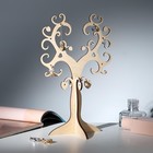 Подставка для украшений «Дерево сердечко» 24×10,5, толщина 4 мм, цвет бежевый - фото 9571270