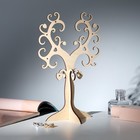 Подставка для украшений «Дерево сердечко» 24×10,5, толщина 4 мм, цвет бежевый - фото 9571271