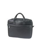 Сумка деловая мужская Bagsland на молнии, 38×8×32 см, чёрная - Фото 1