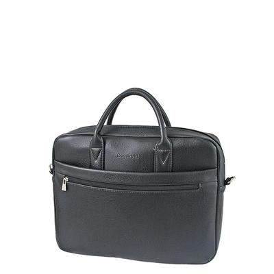 Сумка деловая мужская Bagsland на молнии, 38×8×32 см, чёрная