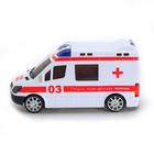 Машина «Скорая помощь», световые и звуковые эффекты, работает от батареек, в пакете - фото 24635441